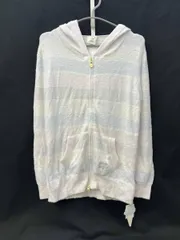 [タグ付] GELATO PIQUE ジェラートピケ スムージーパステルボーダーパーカー ピンク ホワイト フリーサイズ PWNT191110 部屋着