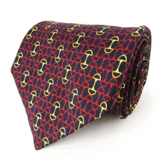 ピエールカルダン ブランド ネクタイ 総柄 ビット柄 シルク フランス製 PO  メンズ ネイビー Pierre Cardin 【中古】