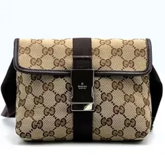 GUCCIウェストバッグ グッチ 131236 GGキャンバス ショルダー ウエスト ポーチ ボディ