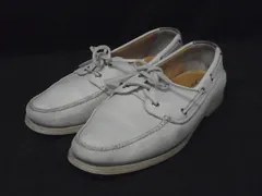 COLE HAAN コールハーン レザー ローファー 表記サイズ 8 1/2 (約26.5cm) 靴 シューズ メンズ アイボリー系 DJ2341