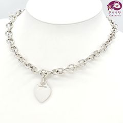 TIFFANY&Co. ティファニー ハート タグ  チョーカー ネックレス スターリングシルバー SV925 全長41㎝ 保存袋 付き