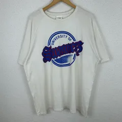 SWAGGER スワッガー Tシャツ カレッジロゴ ラグラン 半袖 ホワイト メンズ 古着 ストリート オーバーサイズのサムネイル