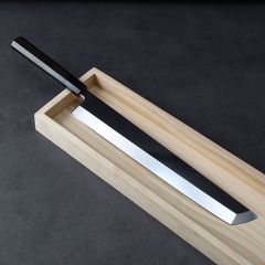 骨切り包丁 鱧切り包丁 尺一（刃渡り330mm）通常鏡面仕上げ 本刃付け 八角柄（購入時選択可能）刺身包丁 柳刃包丁
