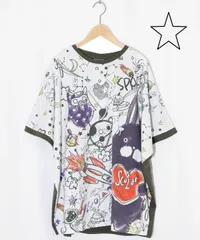 ☆ScoLar スカラー　152626：ラビルとフクミンらくがき風 バイカラープルオーバー