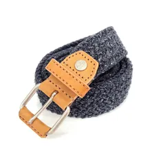 LACOSTE ラコステ   ベルト  ネイビー メッシュ 編み込み ピンバックル  レディース　240001118487