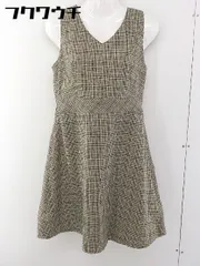 ◇ MAJESTIC LEGON ノースリーブ ミニ ワンピース サイズF ベージュ系 レディース  【中古】 【1106040009221】