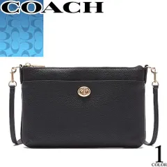 コーチ COACH バッグ ショルダーバッグ ポリー クロスボディ レディース 斜めがけ ブランド 大人 軽量 2way 革 本革 黒 ブラック POLLY CROSSBODY C3376