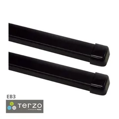 Terzo テルッツォ by PIAA ルーフキャリア ベースキャリア バー 2本入 スクエアバータイプ ブラック 127cm エンドキャップ付 EB3のサムネイル
