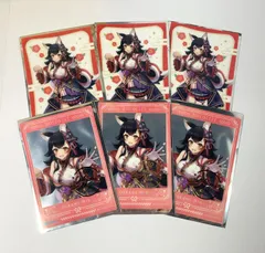 【まとめ売り】 ホロライブ 大神ミオ クリア ブロマイド ノーマル３枚 ＆ 箔押し３枚 【６枚 セット】