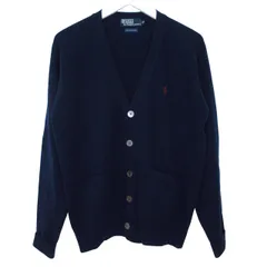 ポロ バイ ラルフローレン Polo by Ralph Lauren 長袖 ニット カーディガン ポケット 170 ネイビー ｋ1261 1128