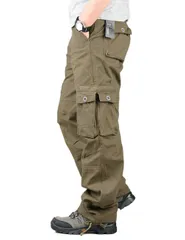 30_ライトグリーン [Atkata] カーゴパンツ メンズ ミリタリー 作業着パンツ アウトドア ワークパンツ 多機能 ロングパンツ green 30