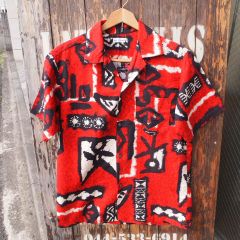 60-70s Vintage ビンテージ 半袖 ハワイアン柄 コットン アロハシャツ◆Size:US-S相当