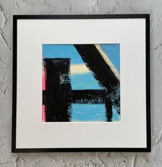 原画/抽象画/モダンアート/現代アート/インテリア/アクリル画 BRIDGE 海 サーフィン