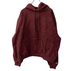 Champion ロゴスウェット パーカー XL ワインレッド チャンピオン フーディー プルオーバー 古着卸 アメリカ仕入 a709-5316