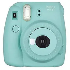 【中古】【非常に良い】FUJIFILM インスタントカメラ チェキ instax mini8プラス 接写レンズ・純正ハンドストラップ付き ミント INS MINI 8P MINT w17b8b5