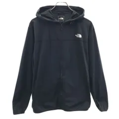 THE NORTH FACE ザノースフェイス 長袖 ジップ パーカー S ブラック アウトドア NP22230 メンズ 古着