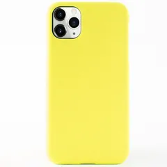 iPhone11 Pro Max ケース アイフォン11プロマックス  耐衝撃 シンプル さらさら ハード ケース 【Color】 イエロー