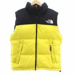 ザノースフェイス THE NORTH FACE ヌプシベスト ダウン ND92232 ナイロン L 黒 ブラック 黄色 イエロー アウトドアのサムネイル