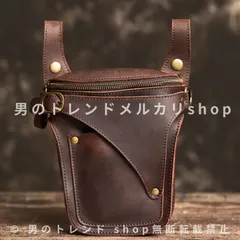 レッグバッグ メンズ 牛革 ポーチ バイク用品 バイク アウトドア 防水 革 皮 釣り 大容量 一泊 2way a3 a4 収納 大きめ 軽量 軽い アウトドア用品 レトロ ハーレー オートバイ ポケット バッグ スマホ カバン 小物入れ ブラウン 茶色
