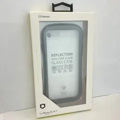 55【新品未開封】 iPhoneSE/8/7 iFace Reflection 強化ガラスクリアケース（ブラック）
