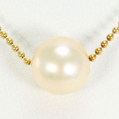K18YG　ネックレス　necklace　パール（真珠）　総重量約3.5g　約40cm