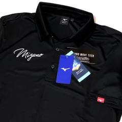 ○送料390円可能商品 ミズノ ゴルフ MIZUNO GOLF 新品 メンズ 吸汗速乾 半袖 ポロシャツ 黒 XXLサイズ [E2JA2078091N-2XL]一 三 零★QWER