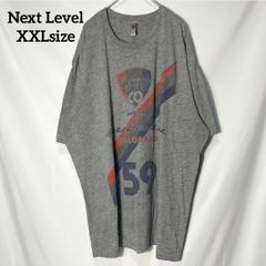【Next Level】アメリカ コロラド州 ブリッケンリッジ 地名ロゴ　オーバーサイズ　半袖Tシャツ　グレー 2XL US古着