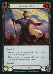 【中古】Flesh and Blood MON261[R]：(Rainbow Foil)Captain’s Call (2)