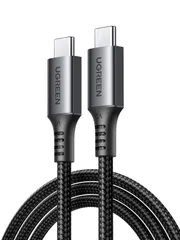 【在庫処分】UGREEN USB Type Cケーブル【100W/5A PD3.0対応 超急速充電 1M】usbc ケーブル ナイロン編組 E-markerチップ内蔵 高速データ転送 MacBook/iPhone 15/iPad/Galaxy/Switch等タのサムネイル
