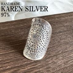 シルバーリング カレンシルバー カレン族 ハンドメイド レディス #57