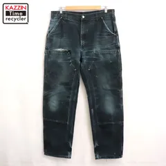 00s USA製 Carhartt ダブルニー ダック ペインターパンツ メンズ 表記36×34サイズ