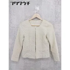 ◇ fredyemue フレディエミュ 長袖 ノーカラー ジャケット サイズ36 ライトベージュ系 レディース 【中古】 【1002801554620】のサムネイル
