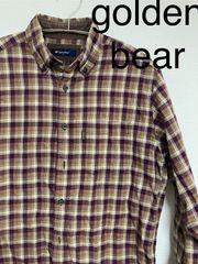 Golden Bear ゴールデンベア　長袖チェックシャツ　男女兼用　サイズM