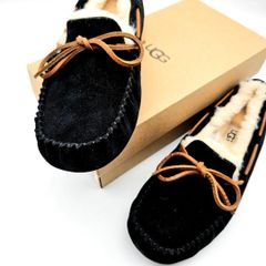 未使用】UGG モカシン ムートン ブラック 808-1 - メルカリ