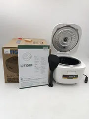 【K-1065】TIGER／タイガー　マイコンジャー炊飯器 3合 JBS-A055 マットホワイト 2022年製 ほぼ未使用品