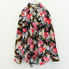 ケンゾー KENZO JEANS ヴィンテージ 北斎タグ シャツ ブラウス コーデュロイ 総柄 花柄 [a974625]のサムネイル