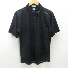 G■ヨネックス/YONEX 半袖ドライポロシャツ/スポーツウェア【L】黒/men's/52【中古】■