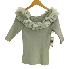 アプワイザーリッシェ Apuweiser riche リボンオフショルニット レディース JPN：2 