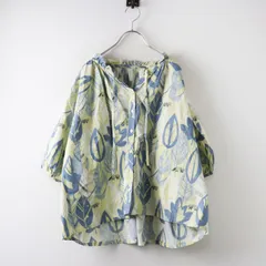 希少　極美品　マーブルシュッド　Alpen Flower フリルブラウス　日本製 希少 極美品 マーブルシュッド Alpen Flower フリルブラウス
