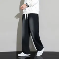 ロングパンツ メンズ ワイドパンツ  ボトムス イージーパンツ ウエストゴム ロング丈 カジュアル ゆったり 部屋着 おしゃれ 通学 着痩せ 春 秋冬 ギフト プレゼント メンズファッショ beiduo02