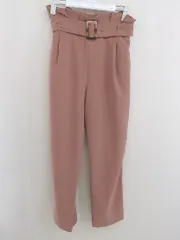 ◇ ◎ MURUA ムルーア ハイウエスト スラックス パンツ サイズ1 S ピンクブラウン系 レディース  【中古】 【1206160007739】