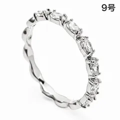 【美品】SWAROVSKI✴Vittore Half XL リング#55 Vittore リング, マーキスカット, ホワイト, ロジウム・プレー