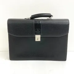 BURBERRY LONDON ブリーフケース ビジネスバッグ レザー 革 ノヴァ ノバチェック ブラック 黒 メンズ シルバー金具