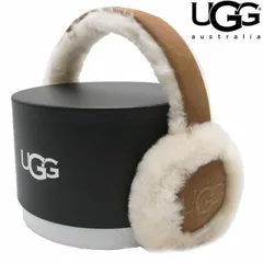 UGG シープスキン エンブロイダリー イヤーマフ美品　即日発送 UGG（アグ） レディース イヤーマフ 耳あて シープスキン エンブロイ