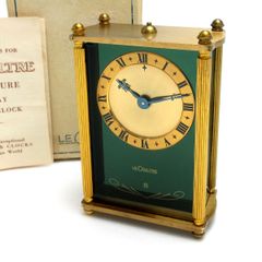 ジャガールクルト 置き時計 アラーム オルゴール 8DAYS JAEGER LECOULTRE 手巻き 箱 取説 ルクルト