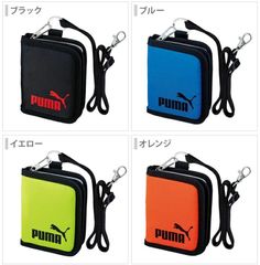 PUMA（プーマ）　2つ折りウォレット　キッズお財布　pm242　4色展開（ブラック・ブルー・イエロー・オレンジ）　クツワ