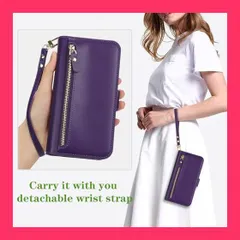 【スタッフおすすめ！】SunYoo for アイフォン iPhone 11 ケース 手帳型 for iphone11 ケース 財布型 携帯スマホカバー 内蔵マグネッ ト 手帳 カード収納 コインポケット ストラップ付き 小銭入れ ファスナー