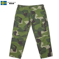 スウェーデン軍タイプ 6ポケット BDUパンツレプリカ メンズ ミリタリー 迷彩 ワークパンツ カモフラ カモ柄 カーゴパンツ ワイドパンツ