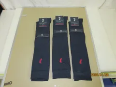 3足が　レディース　ウエスタンポロ　テキサス　ワンポイント　ハイソックス　ネイビー