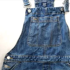GAP　ギャップ　デニムショートオーバーオール　カットオフ　サイズM